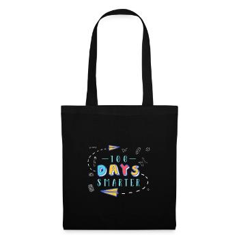 100 jours d’école - Sac en tissu - noir - Devant