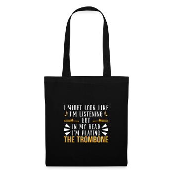 Trombone trombonist - Tote Bag - black - Front