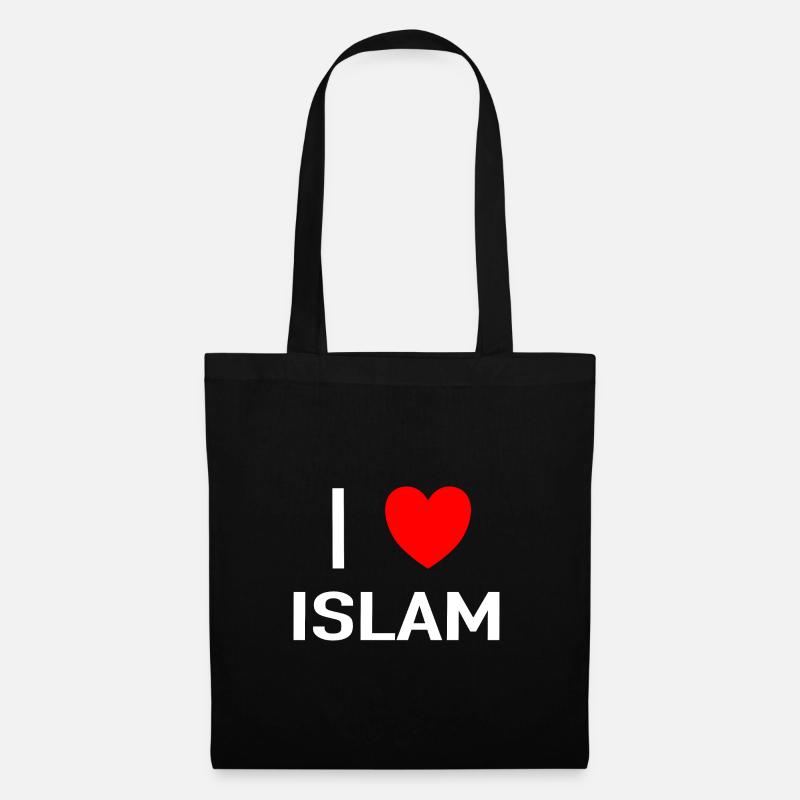I love islam - Stoffbeutel - Schwarz