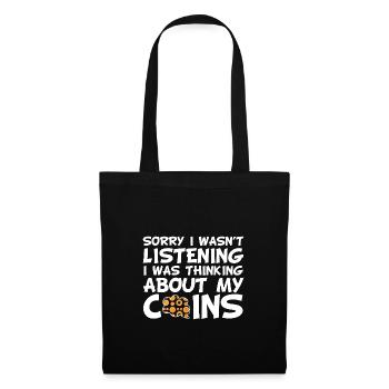 Les collectionneurs de pièces collectent des pièces - Sac en tissu - noir - Devant