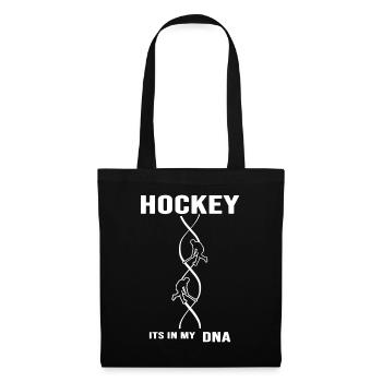 Hockey sur gazon Joueur de hockey « Hockey DNA » - Sac en tissu - noir - Devant