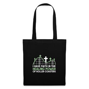 Roller Coaster Amusement Park Amusement Park - Tote Bag - black - Front