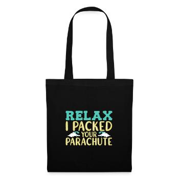 Parachutistes parachutistes parachutés - Sac en tissu - noir - Devant