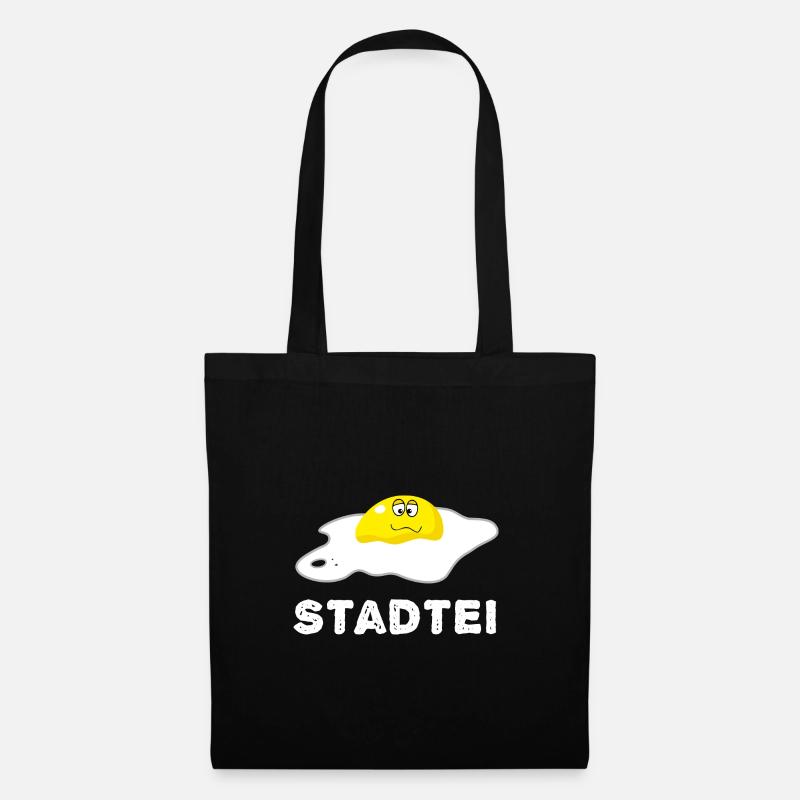 Stadtei Stadt Eier - Stoffbeutel - Schwarz