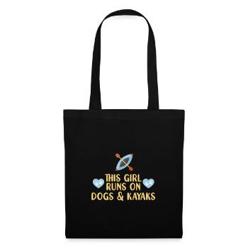 Kayak Kayaking - Sac en tissu - noir - Devant