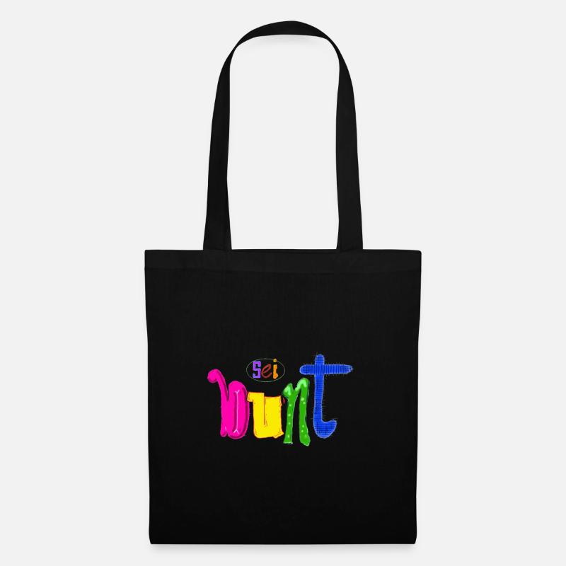 Bunt - Stoffbeutel - Schwarz