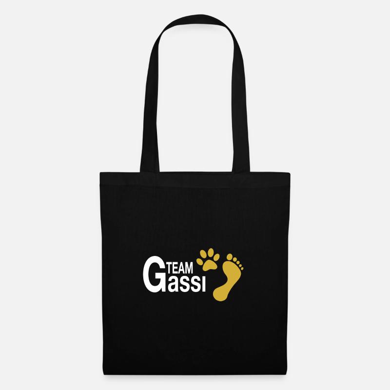 Team Gassi - Ich und mein Hund - Stoffbeutel - Schwarz