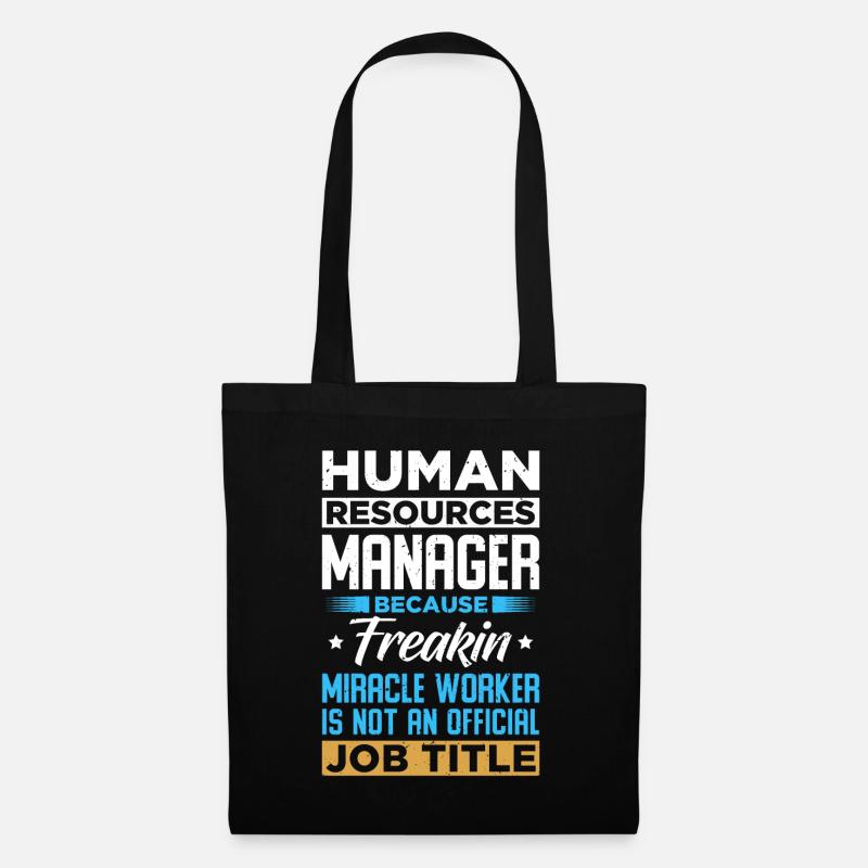 Human Resources Manager - Stoffbeutel - Schwarz