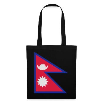Flag of Nepal - Tote Bag - black - Front