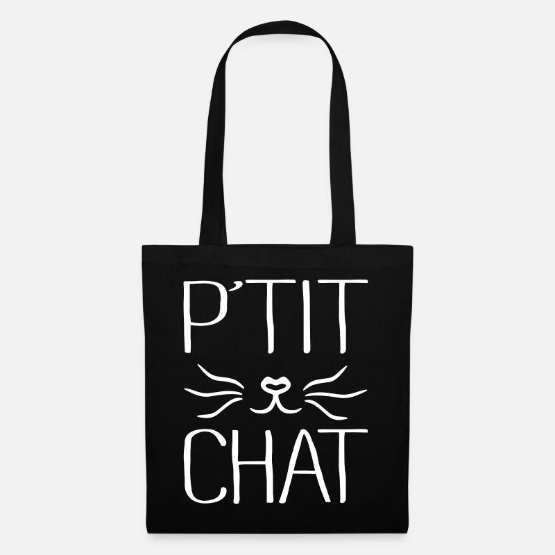 P'tit Chat - Sac en tissu - noir