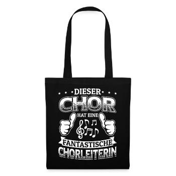 Dieser Chor - Fantastische Chorleiterin Chöre - Stoffbeutel - Schwarz - Vorne