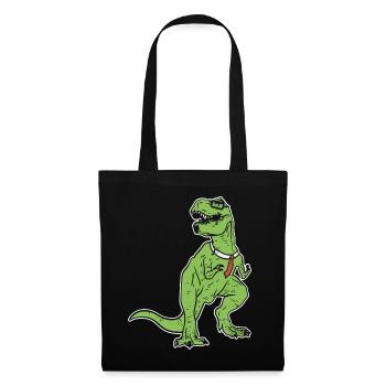 Tyrannosaurus Nerd - Dinosaur T-Rex Archéologie - Sac en tissu - noir - Devant