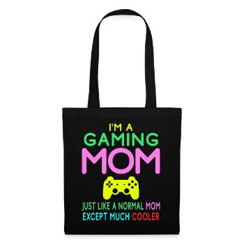 Je suis une mère de jeu. Jeu de sport. - Sac en tissu - noir - Devant