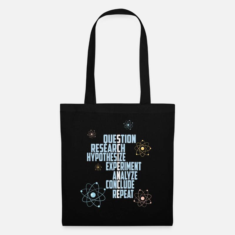 Science Atoms Physics Nerd - Stoffbeutel - Schwarz
