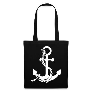 Anchor with knot - Tote Bag - black - Front