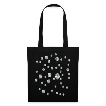 diamant - Sac en tissu - noir - Devant