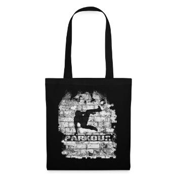 Parkour - Stoffbeutel - Schwarz - Vorne