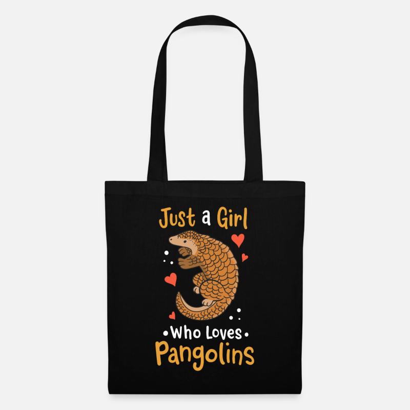 Pangolin Pangolin-Liebhaber - Stoffbeutel - Schwarz