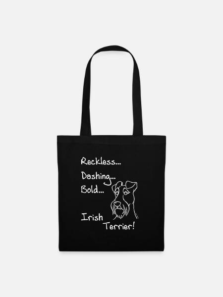 Kühner Irish Terrier - Stoffbeutel - Schwarz