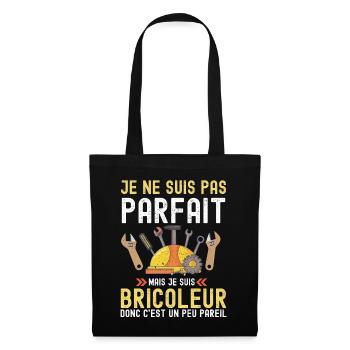 Bricoleur - Sac en tissu - noir - Devant