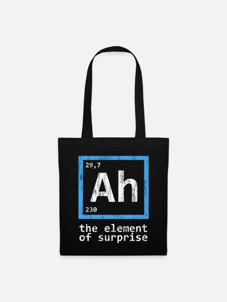 Periodic Table Element Surprise - Tote Bag - black