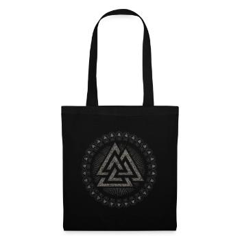 Valknut, symbol Odin, runes | Viking Nordic - Tote Bag - black - Front