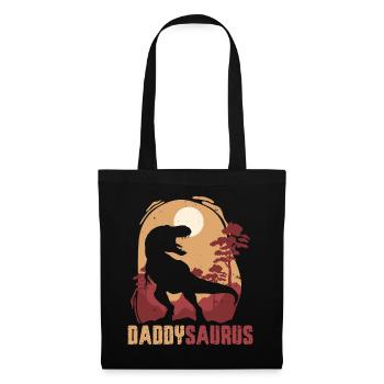 Daddysaurus Sunset Silhouette - Tote Bag - black - Front