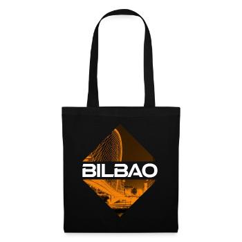 Bilbao Spanien Stadt Skyline Heimat Liebe Urlaub - Stoffbeutel - Schwarz - Vorne