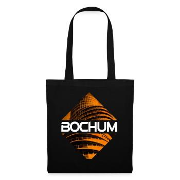 Bochum Deutschland Stadt Skyline Heimat Liebe - Stoffbeutel - Schwarz - Vorne
