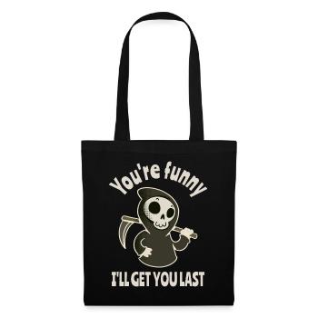 Drôle Grim Reaper Squelette Costume d’Halloween - Sac en tissu - noir - Devant