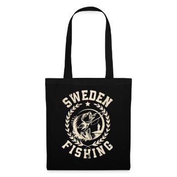 Sweden Fishing Angler Fishing Tour - Tote Bag - black - Front