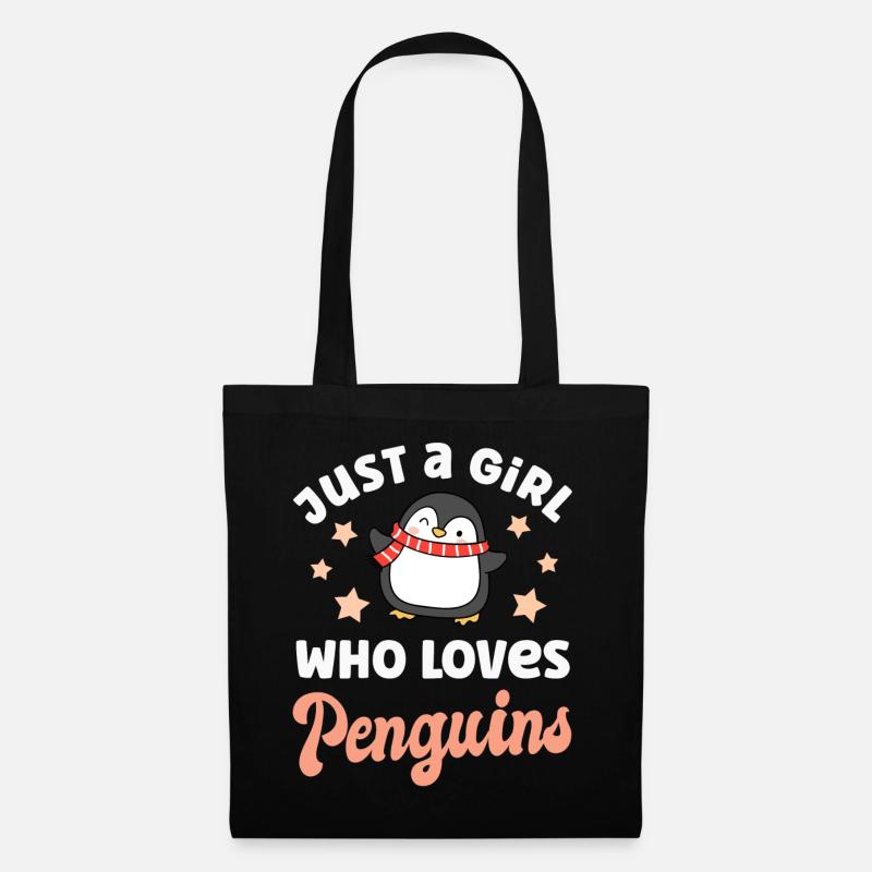 Penguin Penguins - Tote Bag - black