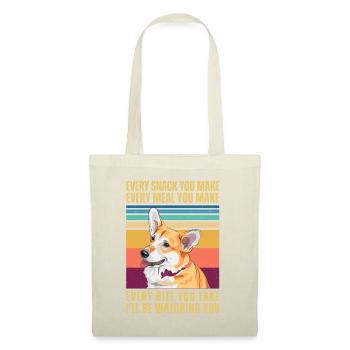 CORGI BEOBACHTEN - Stoffbeutel - Natur - Vorne