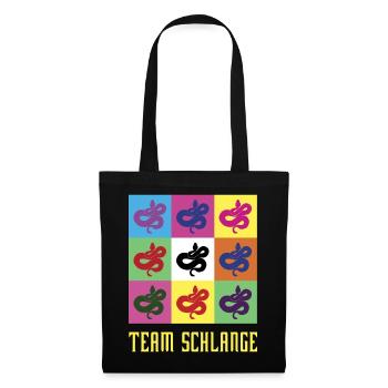Team Schlange - Stoffbeutel - Schwarz - Vorne
