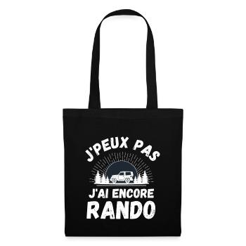 J ai encore randonnée 1 - Sac en tissu - noir - Devant