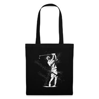Golf, Golf, Golfer, Sport, Hobby, Splash, Grunge - Tote Bag - black - Front