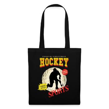Hockey Field Hockey Player Sports Fan Vintage Retro - Tote Bag - black - Front