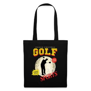 Golf Golf Golfer Sport Hobby Club Vintage - Tote Bag - black - Front
