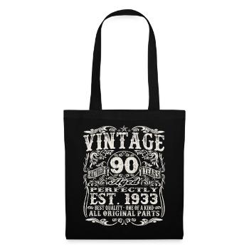 born in 1933 - 90 years old - Tote Bag - black - Front
