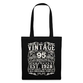 né en 1928 - 95 ans - Sac en tissu - noir - Devant