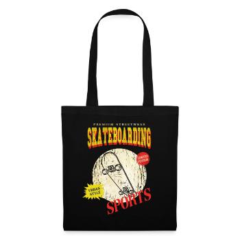 Skateboarding Skate Skater Skateboard Sk8 Vintage - Sac en tissu - noir - Devant