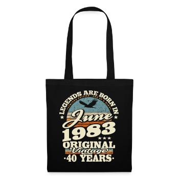 Born in Juni 1983 - 40 years old - Tote Bag - black - Front