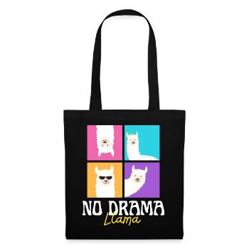 No drama llama - Tote Bag - black - Front