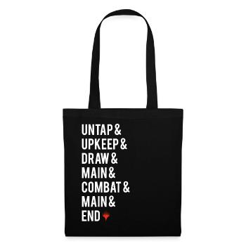 Magic: The Gathering Game Move Phases White - Tote Bag - black - Front