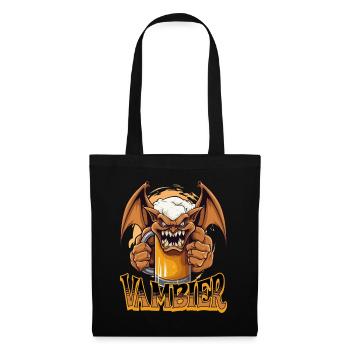 Vambier Vampire Bière Halloween Party Drôle Costume - Sac en tissu - noir - Devant