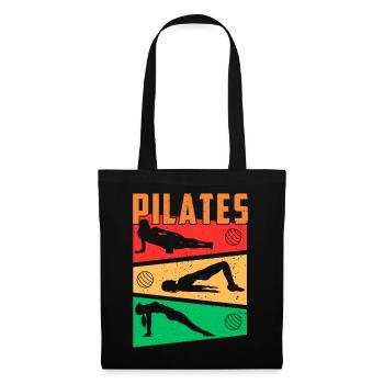 PILATES-BILDER - Stoffbeutel - Schwarz - Vorne