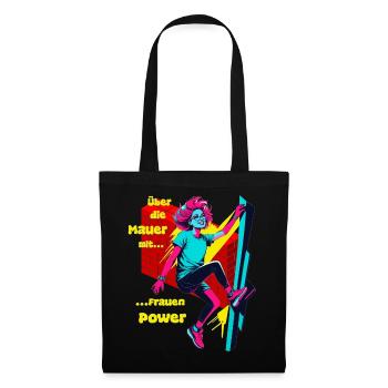 Over the Wall with Women's Power - Tote Bag - black - Front