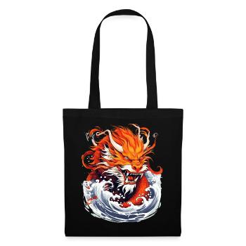 Année du Dragon 2024 Dragonfire - Sac en tissu - noir - Devant