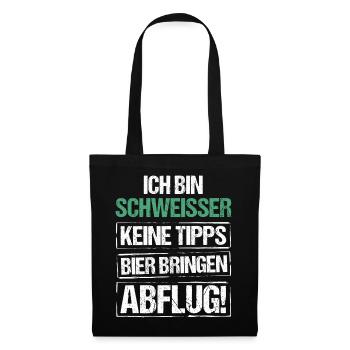 Je suis soudeur - apporte de la bière et décolle - Sac en tissu - noir - Devant