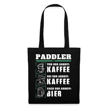 Ma routine quotidienne en tant que pagayeur - Sac en tissu - noir - Devant